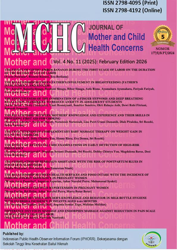 Cover THE JOURNAL OF Mother and Child Health  Concerns